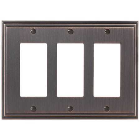 Amerock Mulholland Triple Rocker Switch Plate Oil Rubbed Bronze
