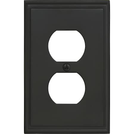 Amerock Mulholland Single Gang Duplex Outlet Wall Plate Black Bronze