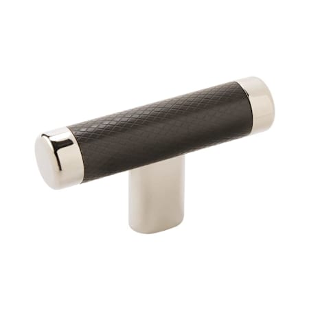 Amerock Esquire 5/8 Inch Bar Cabinet Knob Polished Nickel / Black Bronze