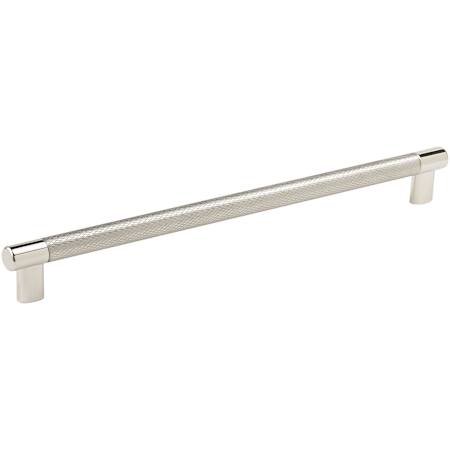 Amerock Bronx 12-5/8 Inch Center to Center Bar Cabinet Pull Polished Nickel / Stainless Steel