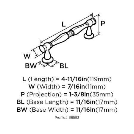 Amerock-BP36593-Dimensions of Angle View