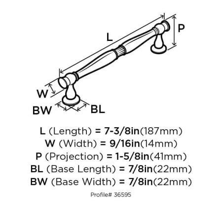 Amerock-BP36595-Dimensions of Angle View