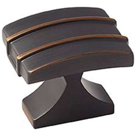 Amerock Davenport 1-1/2 Inch Rectangular Cabinet Knob Oil Rubbed Bronze