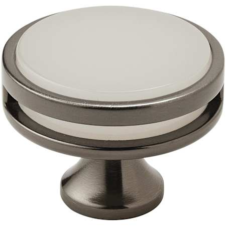 Amerock Oberon 1-3/4 Inch Mushroom Cabinet Knob Gunmetal / Frosted Acrylic