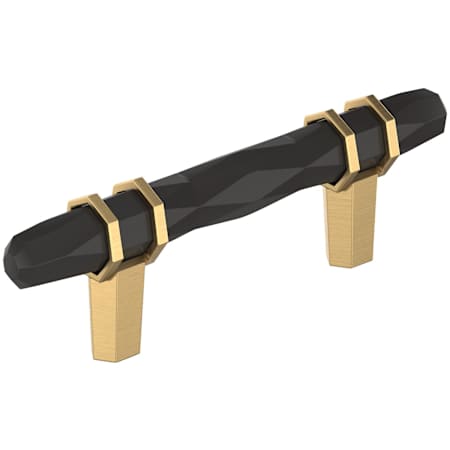 Amerock London 3 Inch Center to Center Designer Cabinet Pull Black Bronze / Champagne Bronze