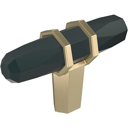 Amerock London 9/16 Inch Bar Cabinet Knob Black Bronze / Golden Champagne