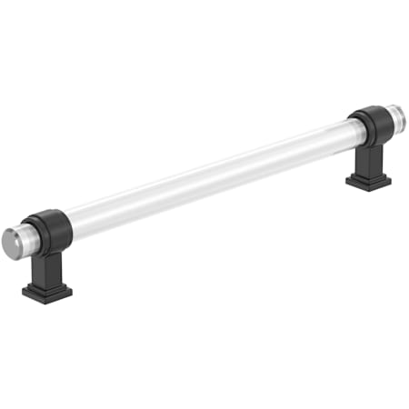 Amerock Glacio 8 Inch Center to Center Bar Cabinet Pull Clear / Black Bronze