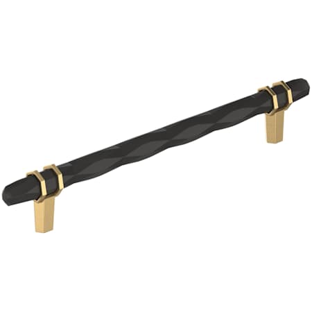 Amerock London 8 Inch Center to Center Designer Cabinet Pull Black Bronze / Champagne Bronze