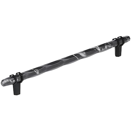 Amerock Carrione 10-1/16 Inch Center to Center Designer Cabinet Pull Marble Black / Black Bronze