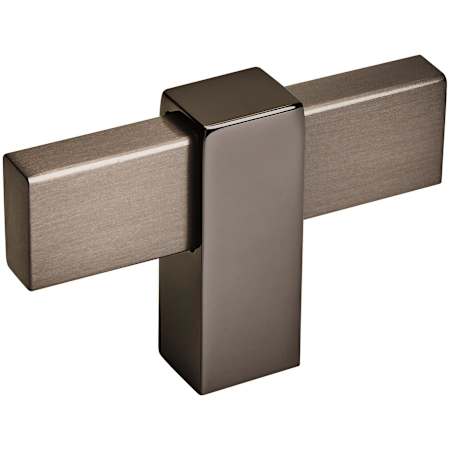 Amerock Mulino 5/16 Inch Bar Cabinet Knob Black Brushed Nickel / Black Nickel