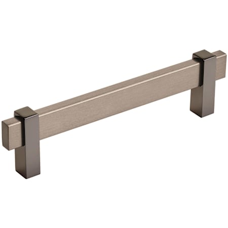 Amerock Mulino 5-1/16 Inch Center to Center Bar Cabinet Pull Black Brushed Nickel / Black Nickel