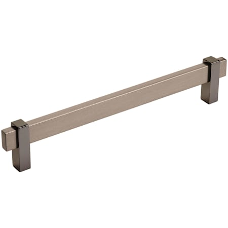 Amerock Mulino 7-9/16 Inch Center to Center Bar Cabinet Pull Black Brushed Nickel / Black Nickel