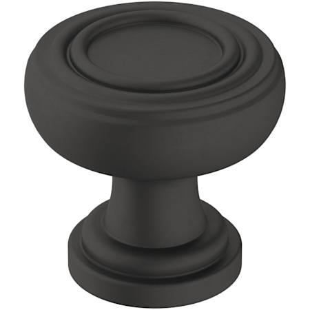 Amerock Ville 1-1/8 Inch Mushroom Cabinet Knob Matte Black