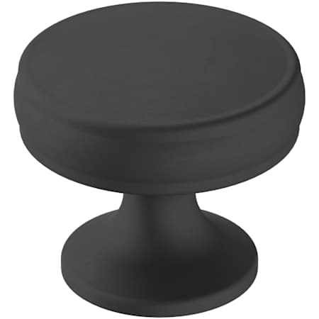 Amerock Renown 1-1/4 Inch Mushroom Cabinet Knob Matte Black