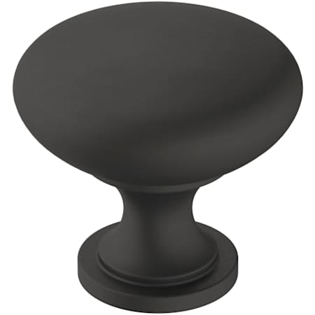 Amerock Era 1-1/4 Inch Mushroom Cabinet Knob - Pack of 25 Matte Black