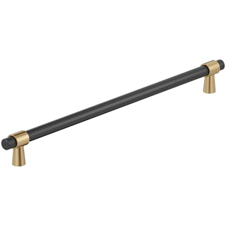 Amerock Mergence 18 Inch Center to Center Bar Cabinet Pull Matte Black / Champagne Bronze