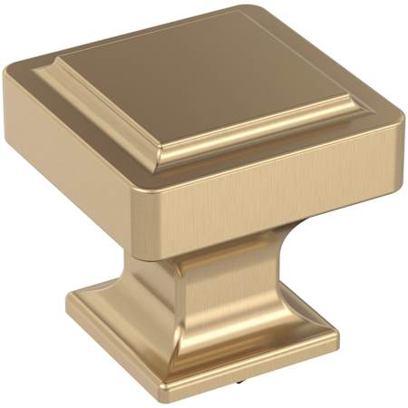 Amerock Eleva 1-3/16 Inch Square Cabinet Knob Champagne Bronze