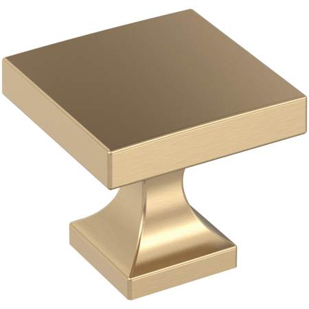 Amerock Pedestal 1-1/16 Inch Square Cabinet Knob Champagne Bronze
