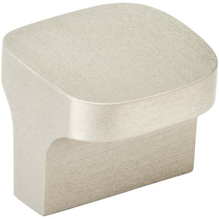 Amerock Hampden 1-1/4 Inch Square Cabinet Knob Silver Champagne