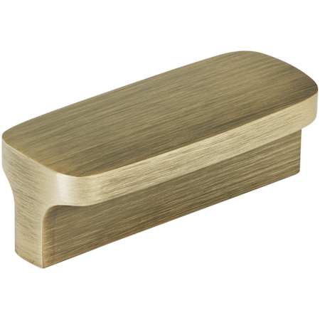 Amerock Hampden 2-1/2 Inch Center to Center Rectangular Cabinet Pull Antique Brushed Matte Brass