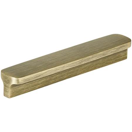 Amerock Hampden 6-5/16 Inch Center to Center Rectangular Cabinet Pull Antique Brushed Matte Brass
