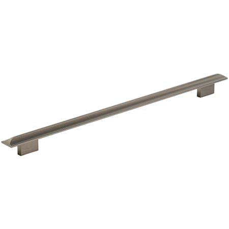 Amerock Hearst 12-5/8 Inch Center to Center Bar Cabinet Pull Black Brushed Nickel