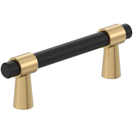 Amerock Mergence 3 Inch Center to Center Bar Cabinet Pull Matte Black / Champagne Bronze