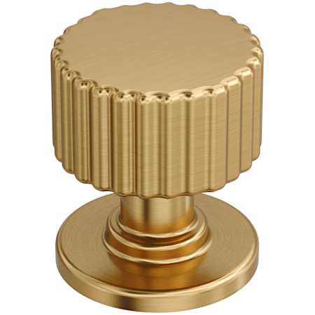 Amerock Ballard 1-1/8 Inch Fluted Mushroom Cabinet Knob Champagne Bronze