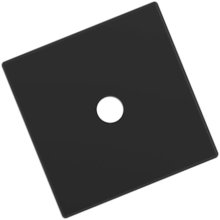 Amerock Ladera 1-3/16" Backplate for Cabinet Knobs Matte Black
