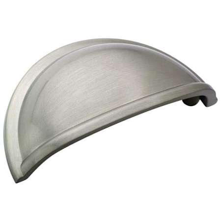 Amerock Cup Pulls 3 Inch Center to Center Countersunk Cup Cabinet Pull - Package of 20 Satin Nickel