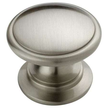 Amerock Everyday Heritage 1-1/4 Inch Diameter Mushroom Cabinet Knob - Package of 15 Satin Nickel