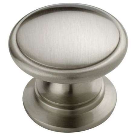 Amerock Ravino 1-1/4 Inch Mushroom Cabinet Knob Satin Nickel
