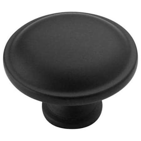 Amerock Everyday Heritage 1-1/4 Inch Mushroom Cabinet Knob Matte Black