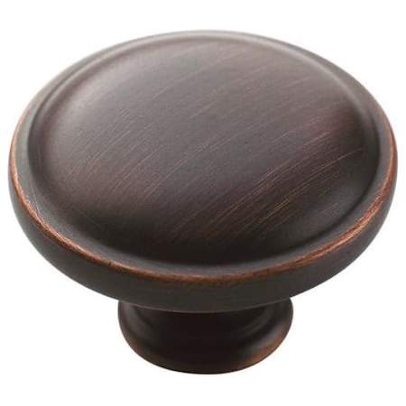 Amerock Everyday Heritage 1-1/4 Inch Diameter Mushroom Cabinet Knob - Package of 25 Oil Rubbed Bronze