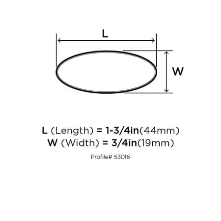 Amerock-BP53016-Dimensions of Front View