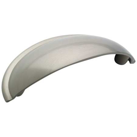 Amerock Cup Pulls 2-1/2 Inch Center to Center Cup Cabinet Pull - Package of 10 Satin Nickel