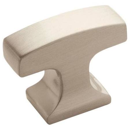 Amerock Westerly 1-5/16 Inch Bar Cabinet Knob Satin Nickel