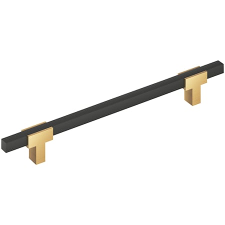Amerock Urbanite 12 Inch Center to Center Bar Cabinet Pull Champagne Bronze / Matte Black