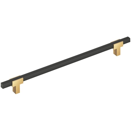 Amerock Urbanite 18 Inch Center to Center Bar Cabinet Pull Champagne Bronze / Matte Black