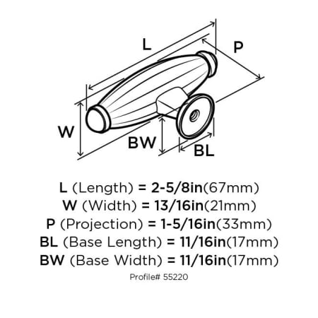 Amerock-BP55220-Dimensions of Back View