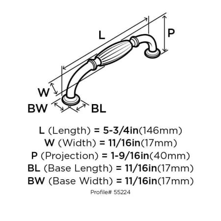 Amerock-BP55224-Dimensions of Angle View