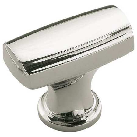 Amerock Highland Ridge 11/16 Inch Bar Cabinet Knob Polished Nickel