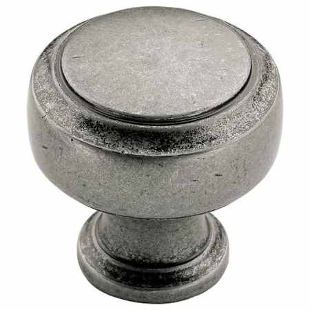Amerock Highland Ridge 1-3/16 Inch Mushroom Cabinet Knob Antique Pewter