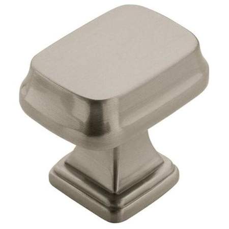 Amerock Revitalize 1-1/4 Inch Rectangular Cabinet Knob Satin Nickel