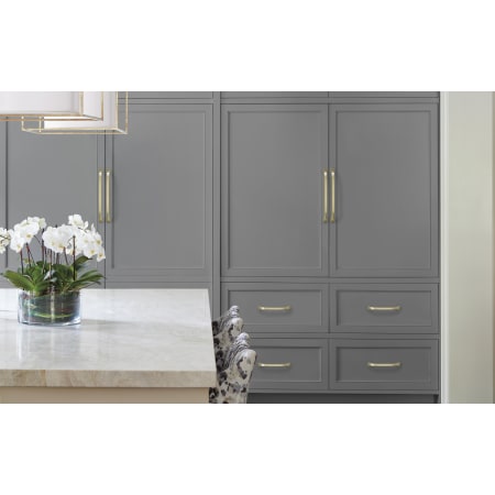 Amerock-BP55348-Golden Champagne on Gray Cabinets