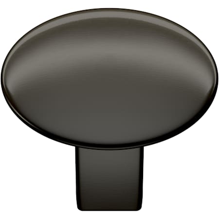 Amerock Riva 1-1/4 Inch Oval Cabinet Knob Graphite