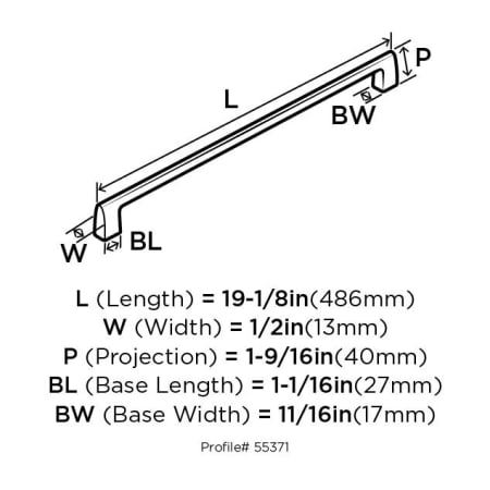 Amerock-BP55371-Dimensions of Angle View