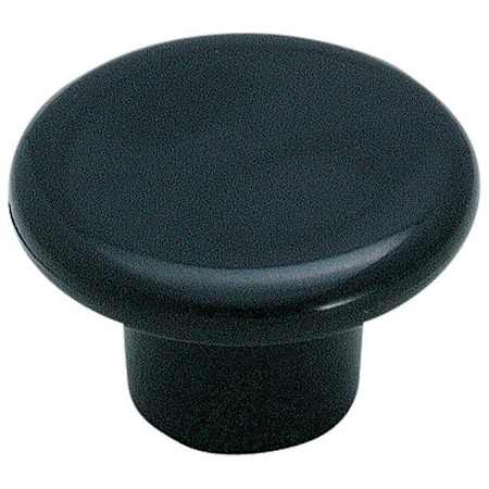 Amerock Everyday Heritage 1-1/4 Inch Mushroom Cabinet Knob Black