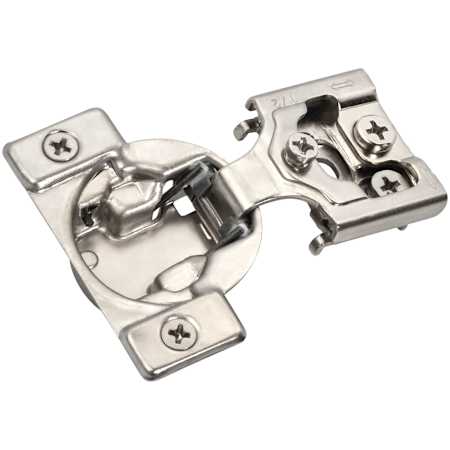 Amerock 1/2" (13mm) Overlay Face Frame Self-Close Concealed Cabinet Hinge - 1 Pair Nickel