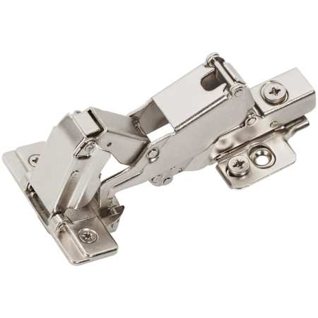 Amerock Full Overlay Frameless 165 Degree Lazy Susan Bi-Fold Door Self Close Concealed Cabinet Hinge - 1 Pair Nickel